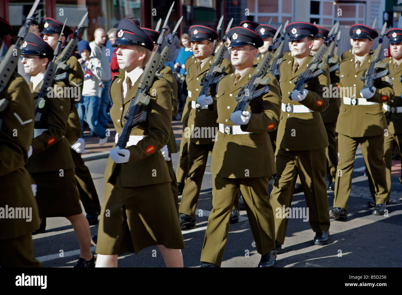 Tunbridge Wells gave Freedom of the Borough to 579 Field Squadron Explosive Ordnance Disposal Volunteers on Sat 18 Oct 2008 Stock Photo