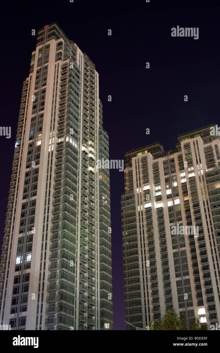 Pan Peninsula Residential Apartments Docklands London Stock Photo