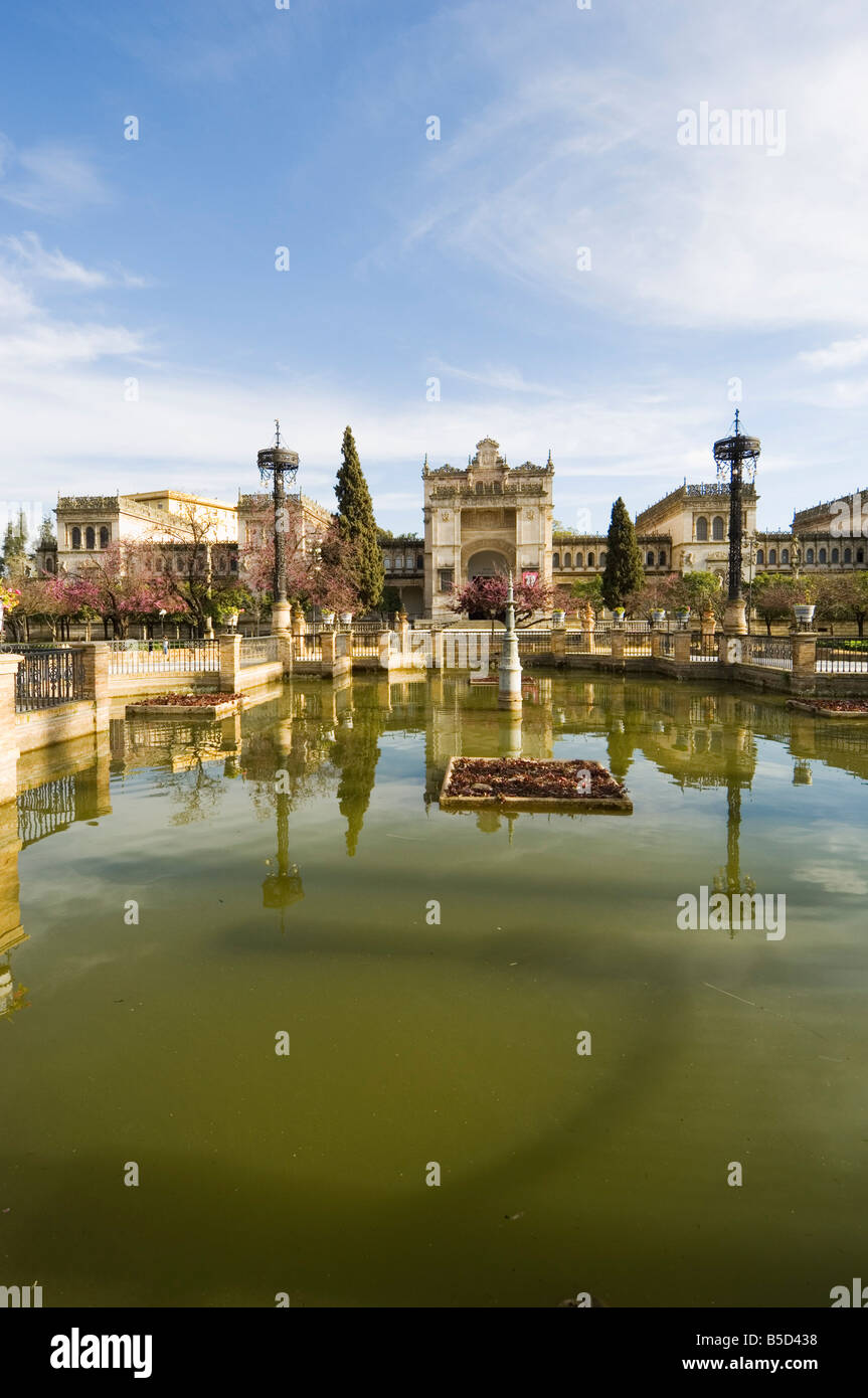 Neo Renaissance Pavellon, The Museum of Archaeology, Plaza de America, Parque Maria Luisa, Seville, Andalusia, Spain Stock Photo