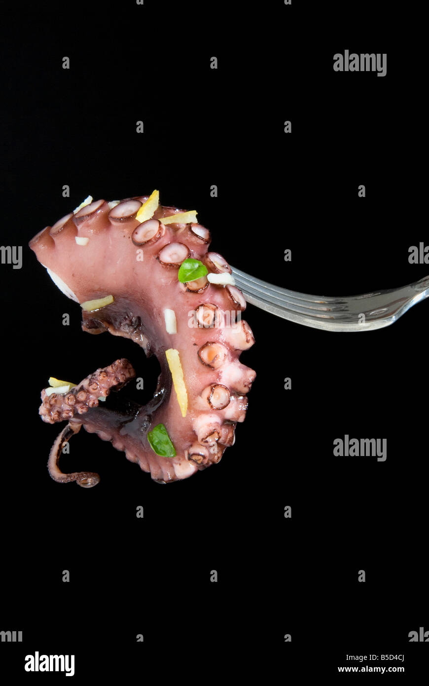 Pulpo guisado, food from the Canary Islands, Spain, Europe Stock Photo