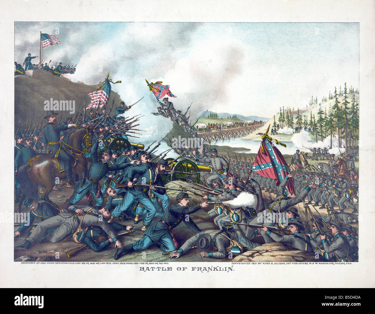 Second Battle of Franklin Stock Photo