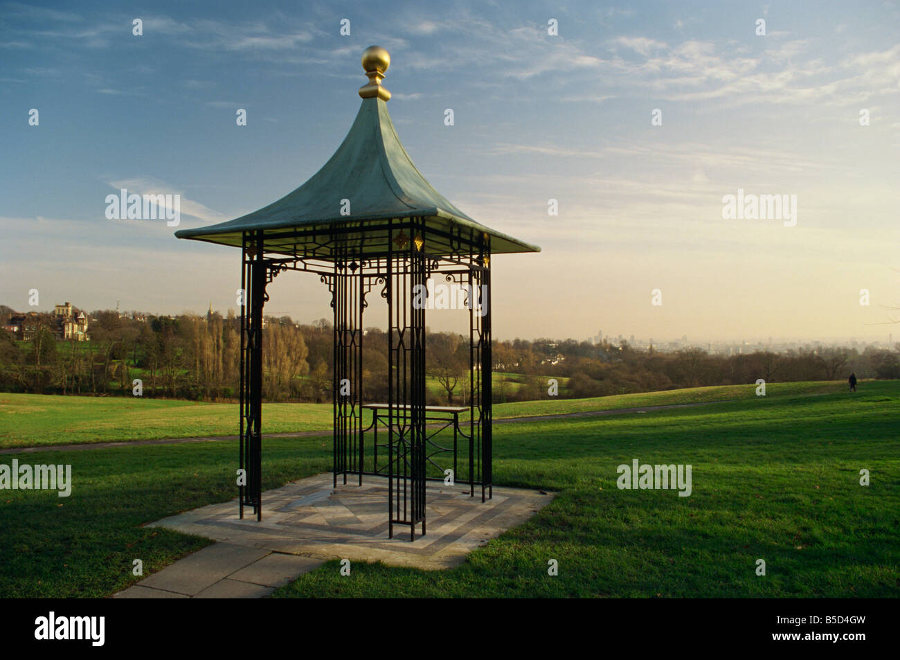 Gazebo near Kenwood House on Hampstead Heath north London England