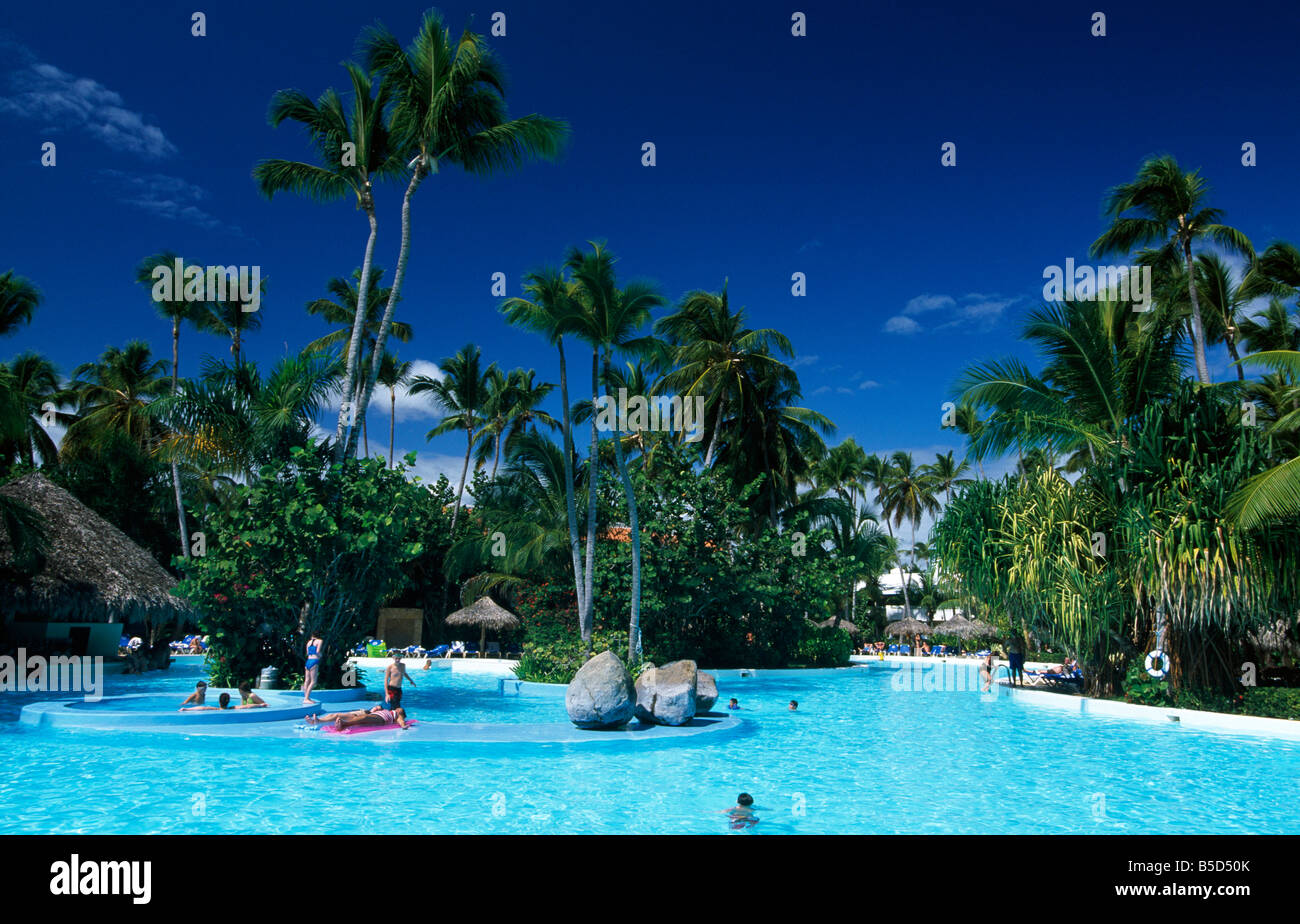Melia Caribe Tropical Hotel in Playa Bavaro Punta Cana Dominican Republic Caribbean Stock Photo