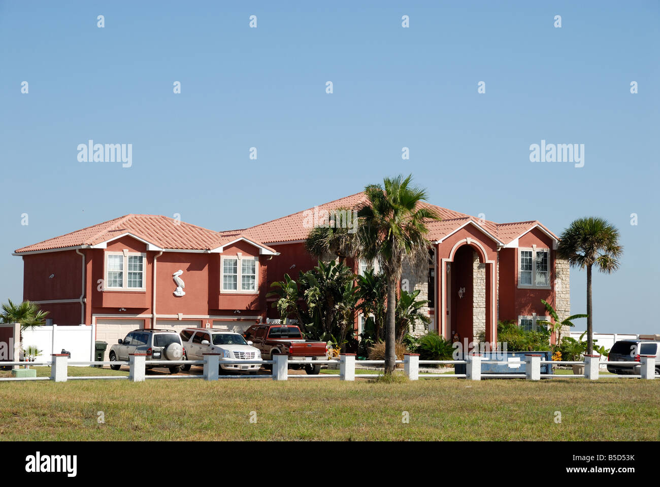Beatiful villa in the southern United States Stock Photo