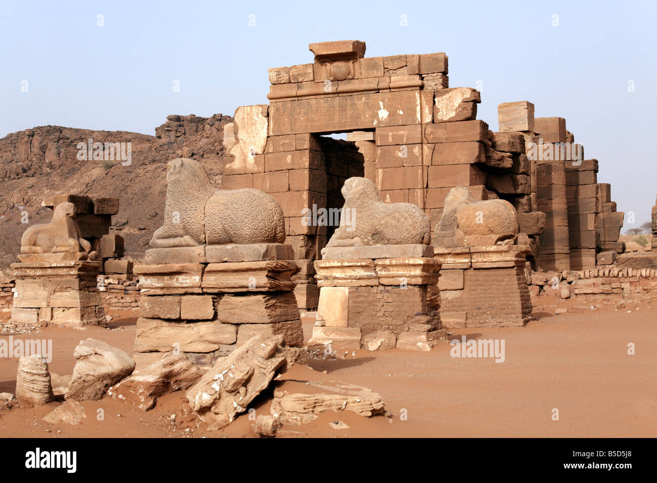 The Temple of Amun, one of the Meroitic temples of Naqa, Sudan, Africa