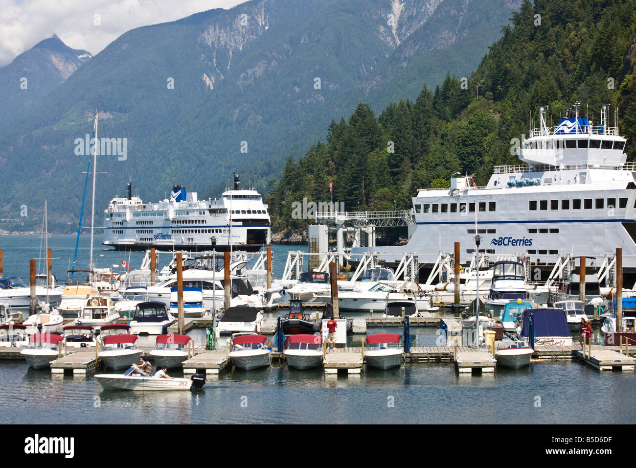 BC Ferries ferries at Horseshoe Bay, British Columbia, Canada Stock