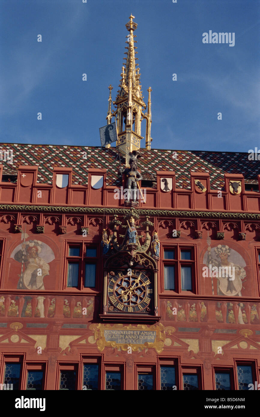 Town Hall Basle Switzerland Europe Stock Photo - Alamy