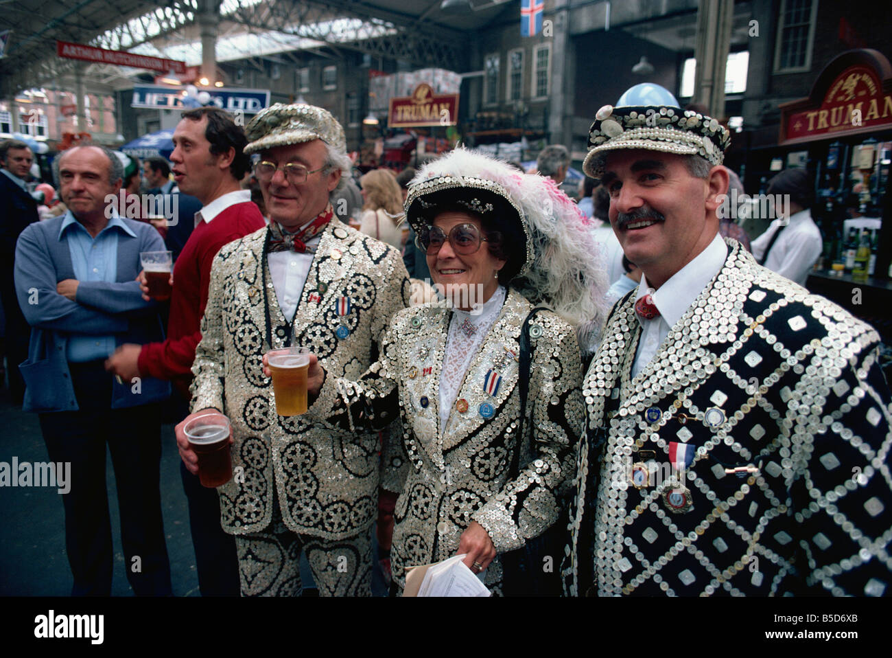 Pearly Kings and Queens, London, England, Europe Stock Photo