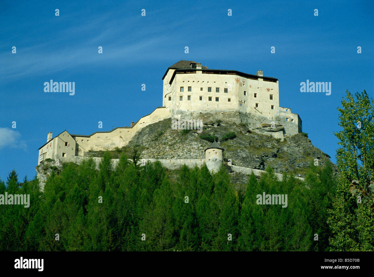 Tarasp Switzerland Europe Stock Photo