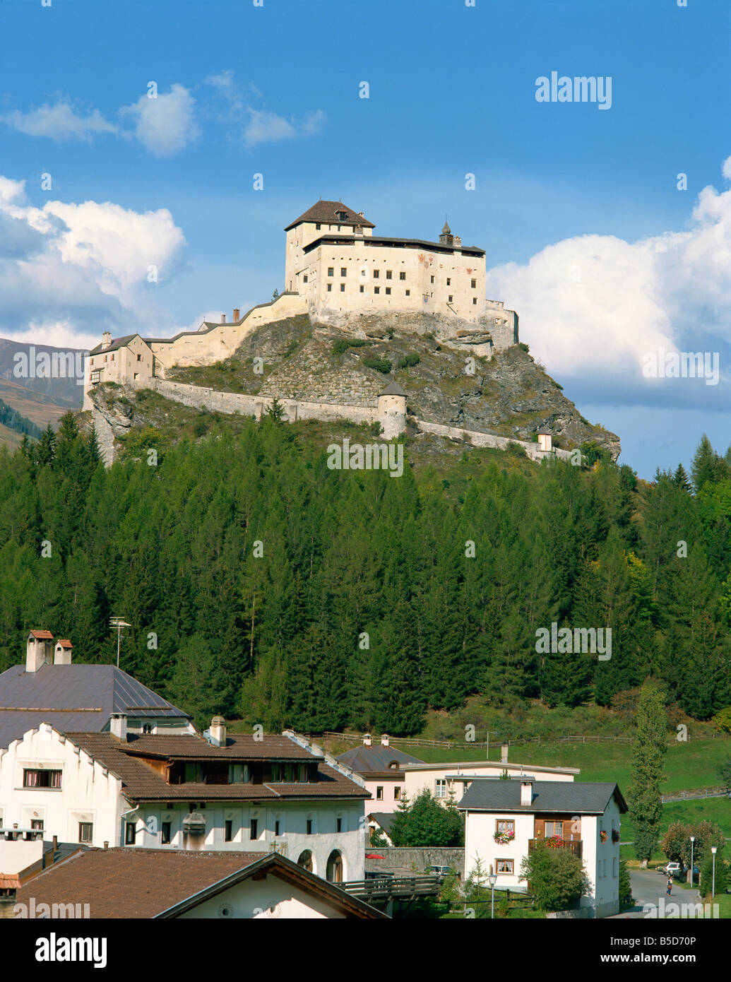 Tarasp Switzerland Europe Stock Photo
