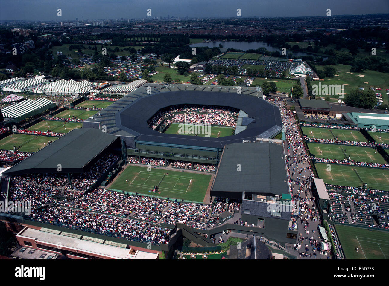 Aerial view of Wimbledon, England, Europe Stock Photo