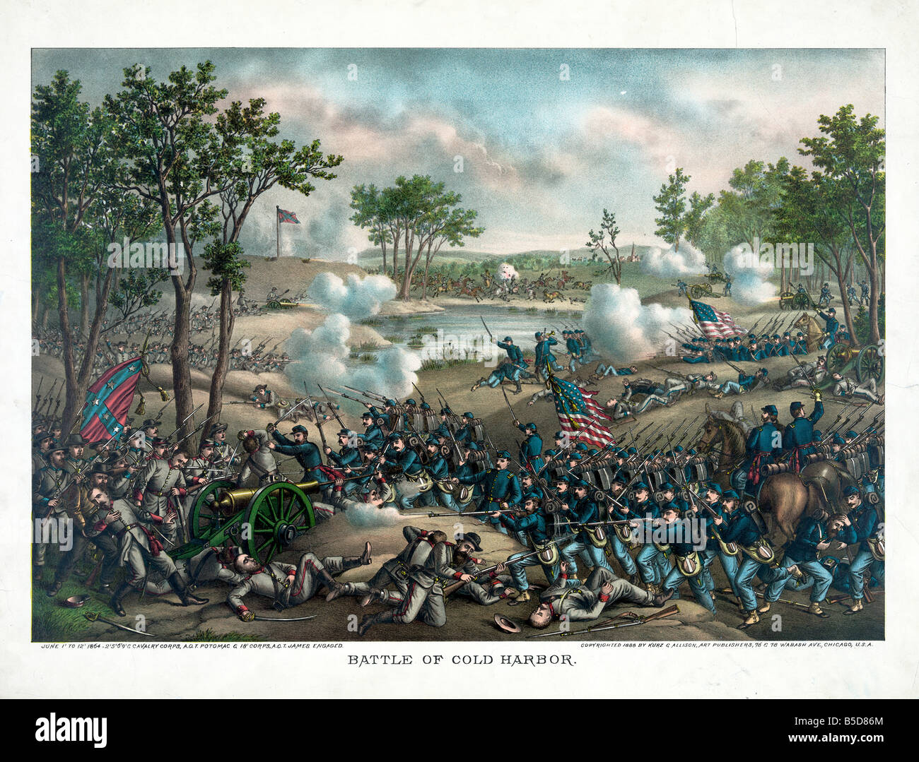 Battle of Cold Harbor Stock Photo