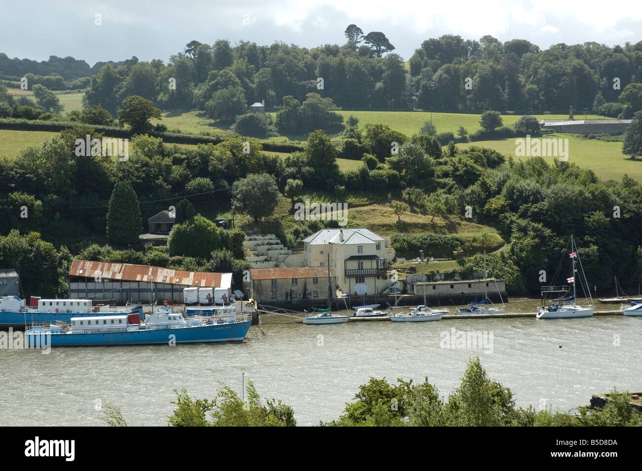 Galmpton creek on the river dart Devon,The Creek has been a boat