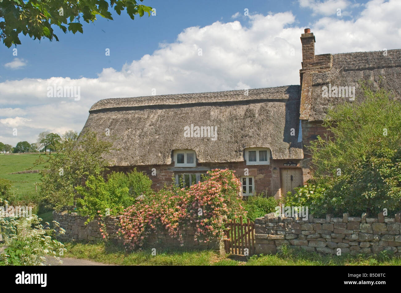 Original stone built and thatched cottage, circa 17th century, Eden