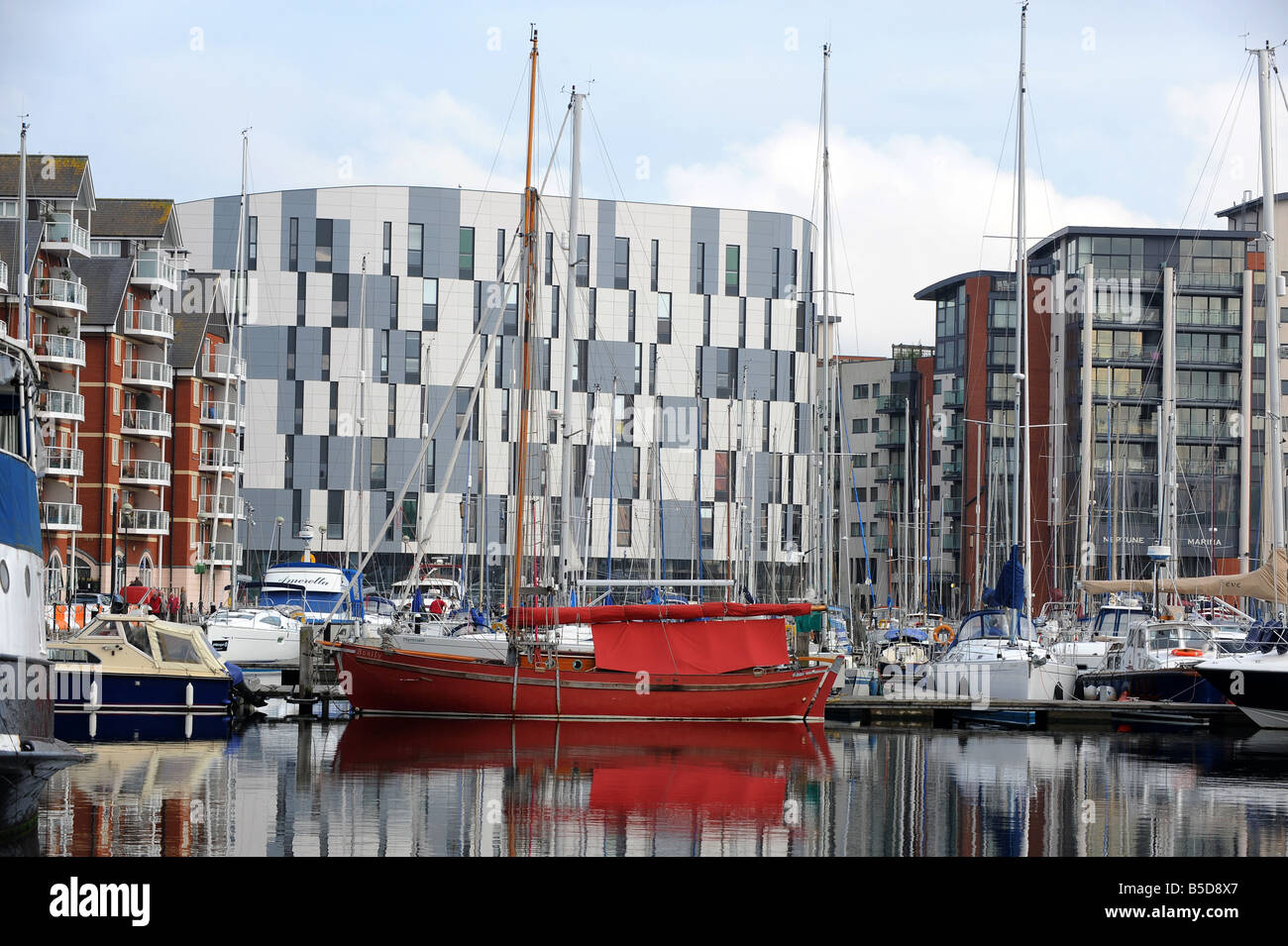 University Campus Suffolk building at Neptune Marina in Ipswich Suffolk