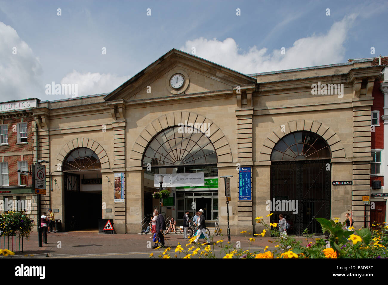 Salisbury town center typical houses Wiltshire UK Stock Photo Alamy