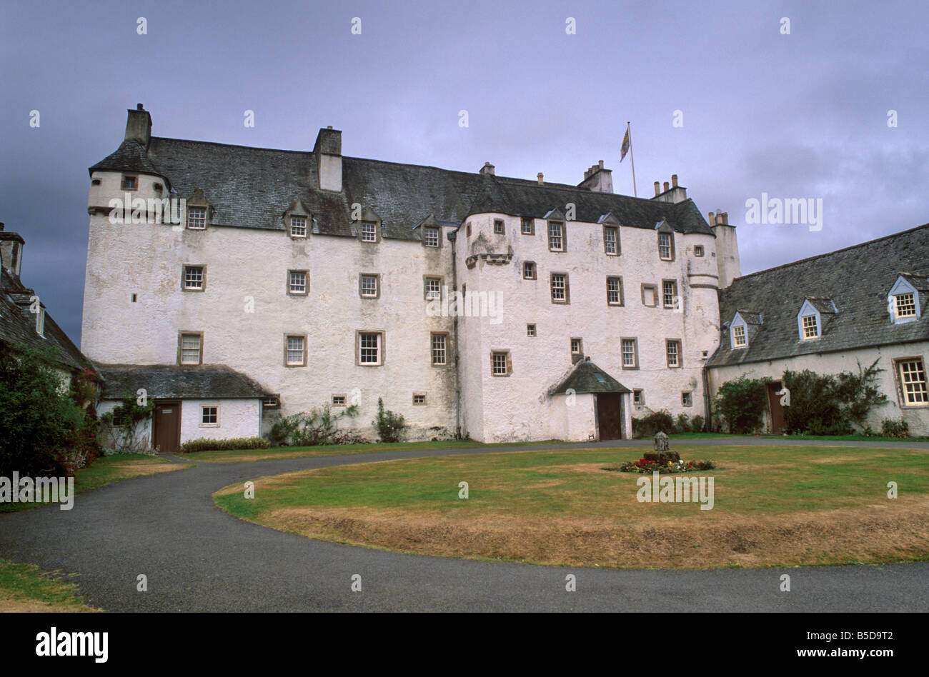 Traquair House, the oldest continuously inhabited house in ScotlandInnerleithen, Peeblesshire, Scotland Stock Photo