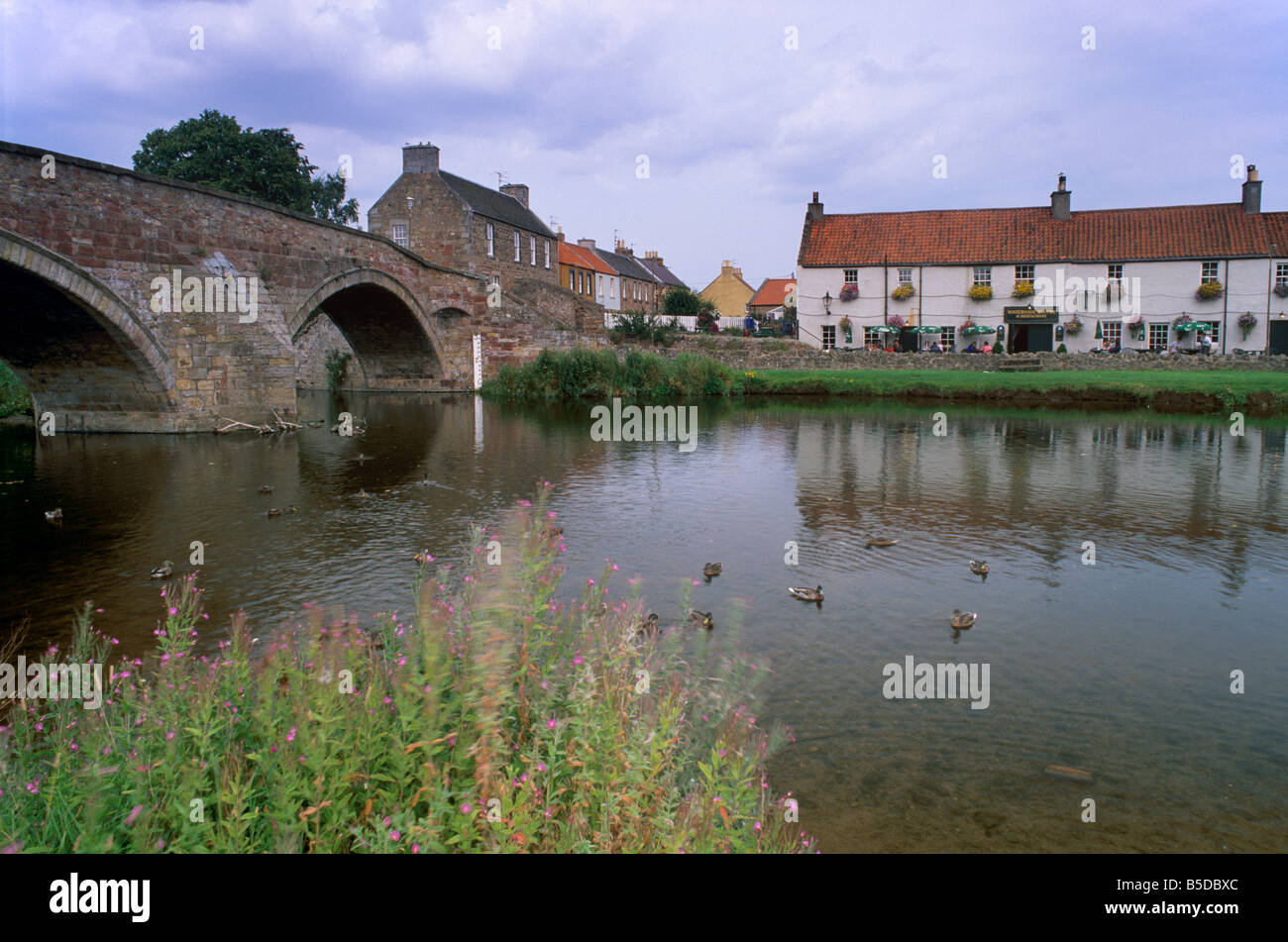 Old bridge over River Tyne, Haddington, East Lothian, Scotland, Europe