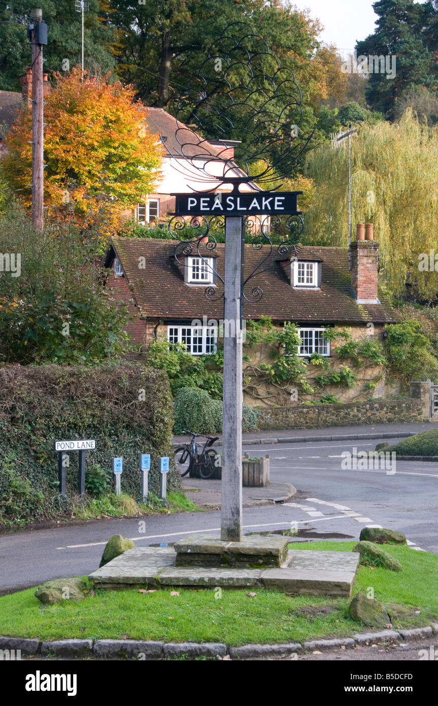 Peaslake in Surrey, England Stock Photo