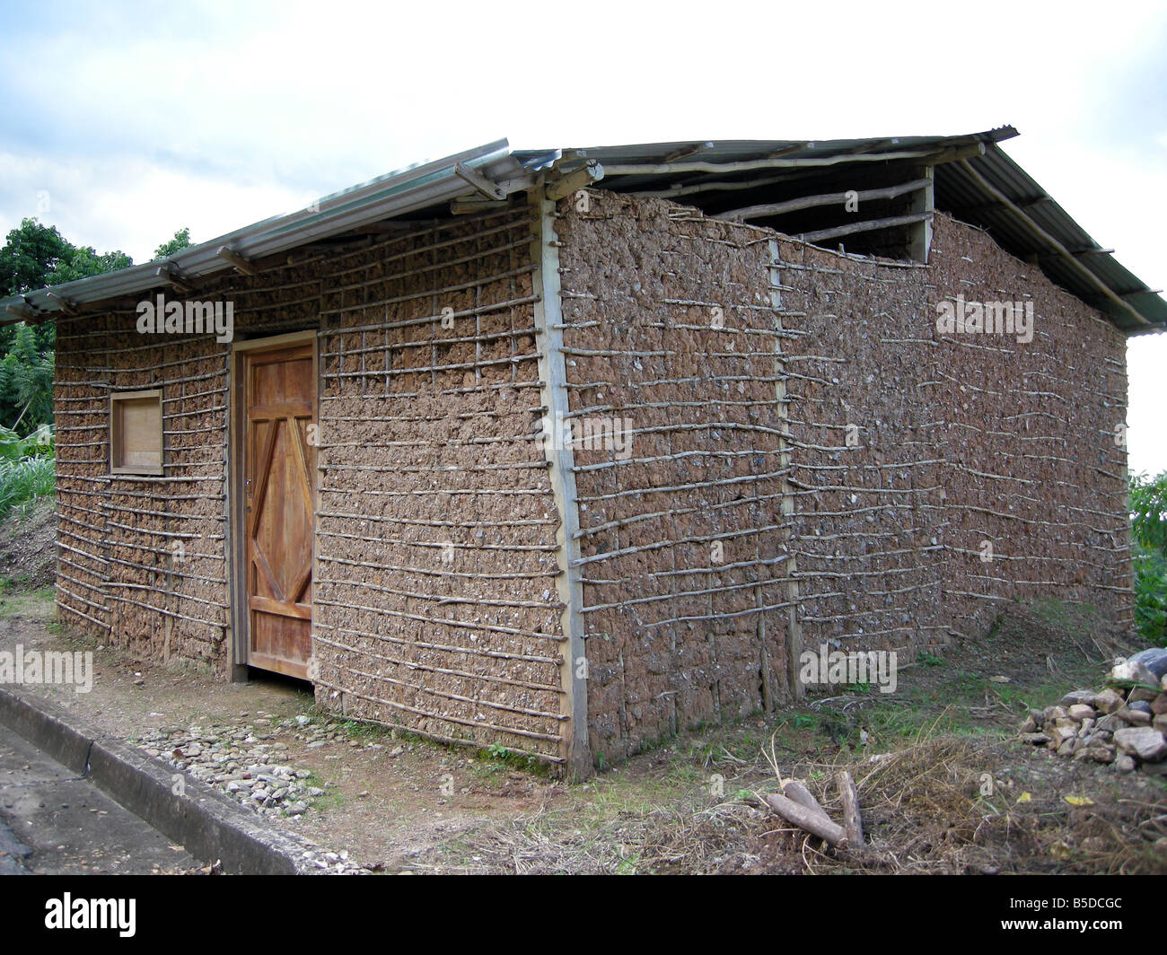 Native house make with mud and bamboo (bahareque), sucre state Venezuela Stock Photo