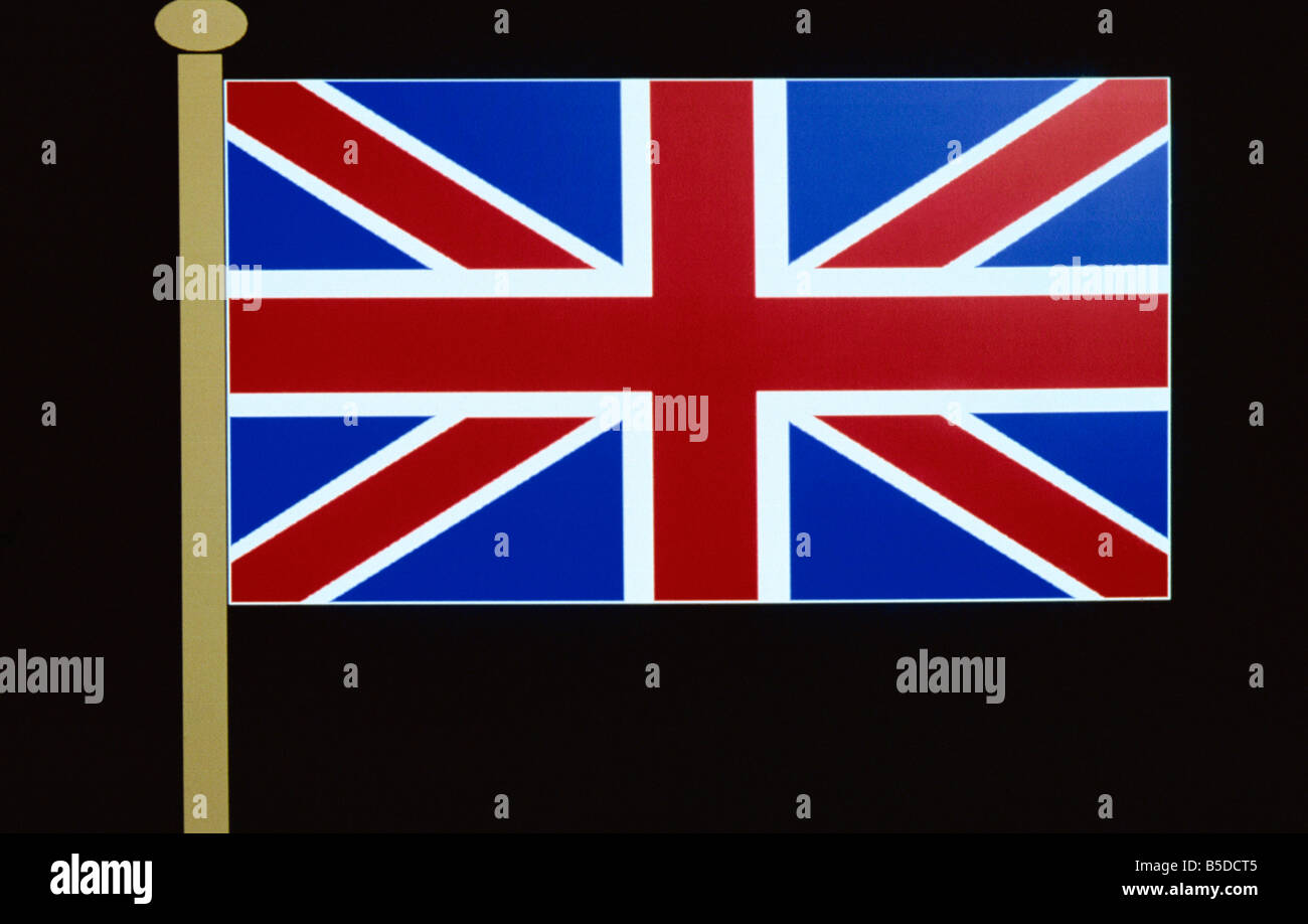 Flag of United Kingdom Stock Photo