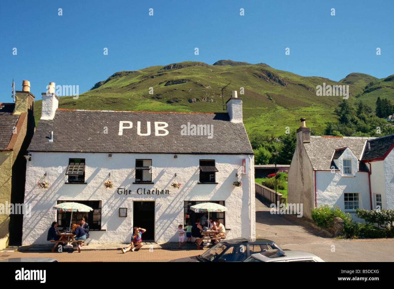 The Clachan Pub near Eilean Donan Castle Highland region Scotland United Kingdom Europe Stock Photo