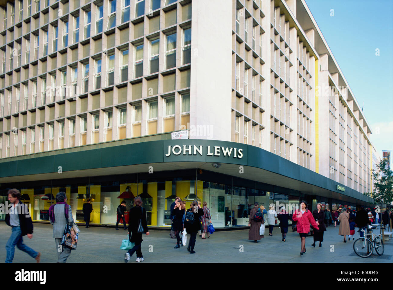 Exterior of John Lewis department store Oxford Street London England