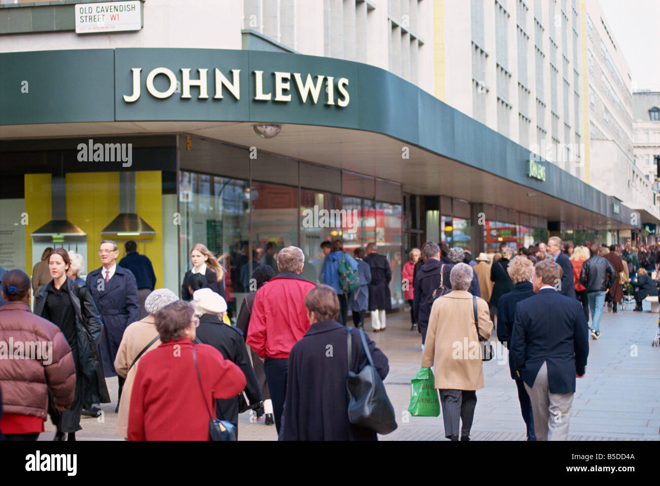 Exterior of John Lewis department store Oxford Street London England