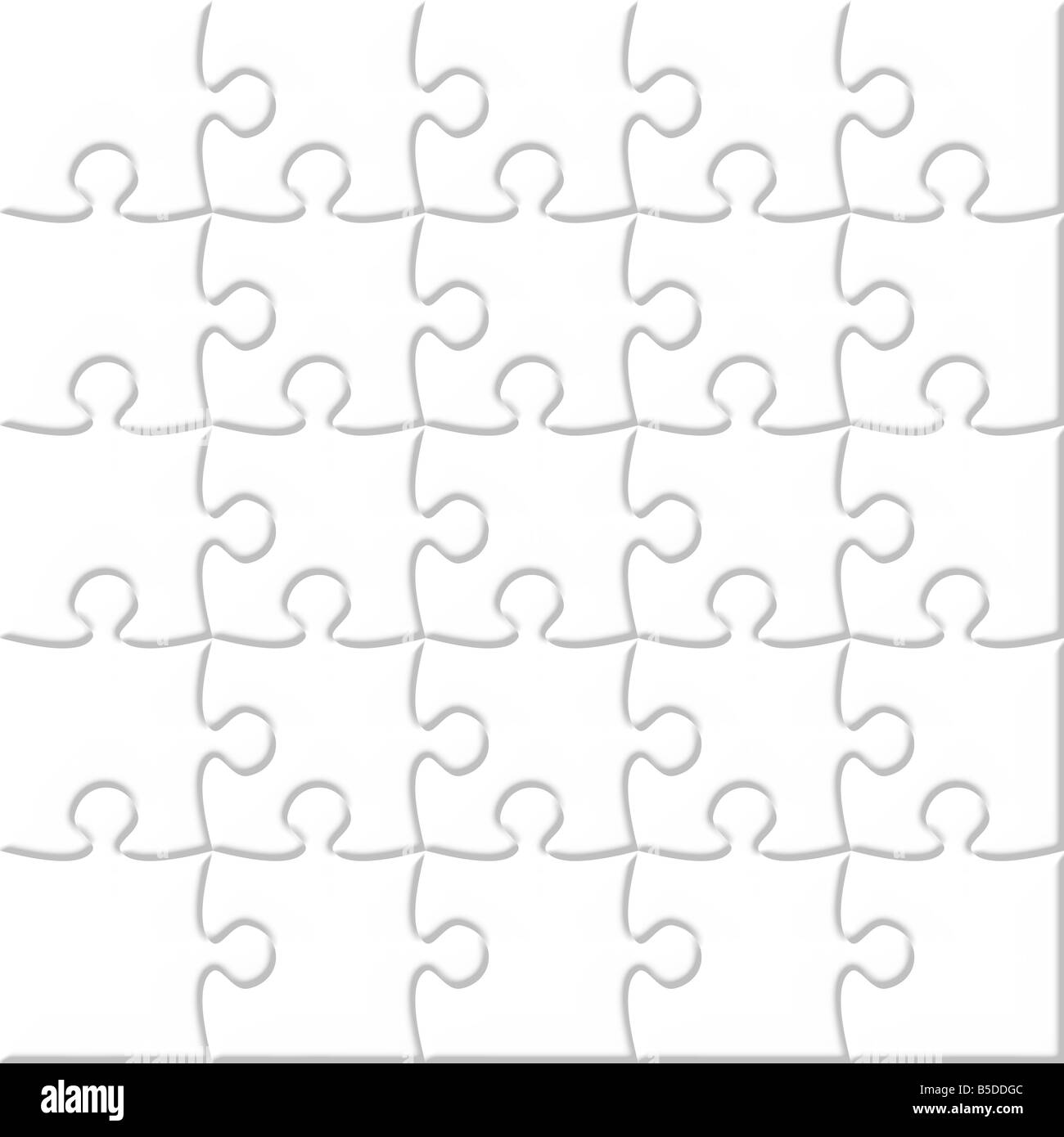 Blank 3d 5x5 puzzle Stock Photo - Alamy