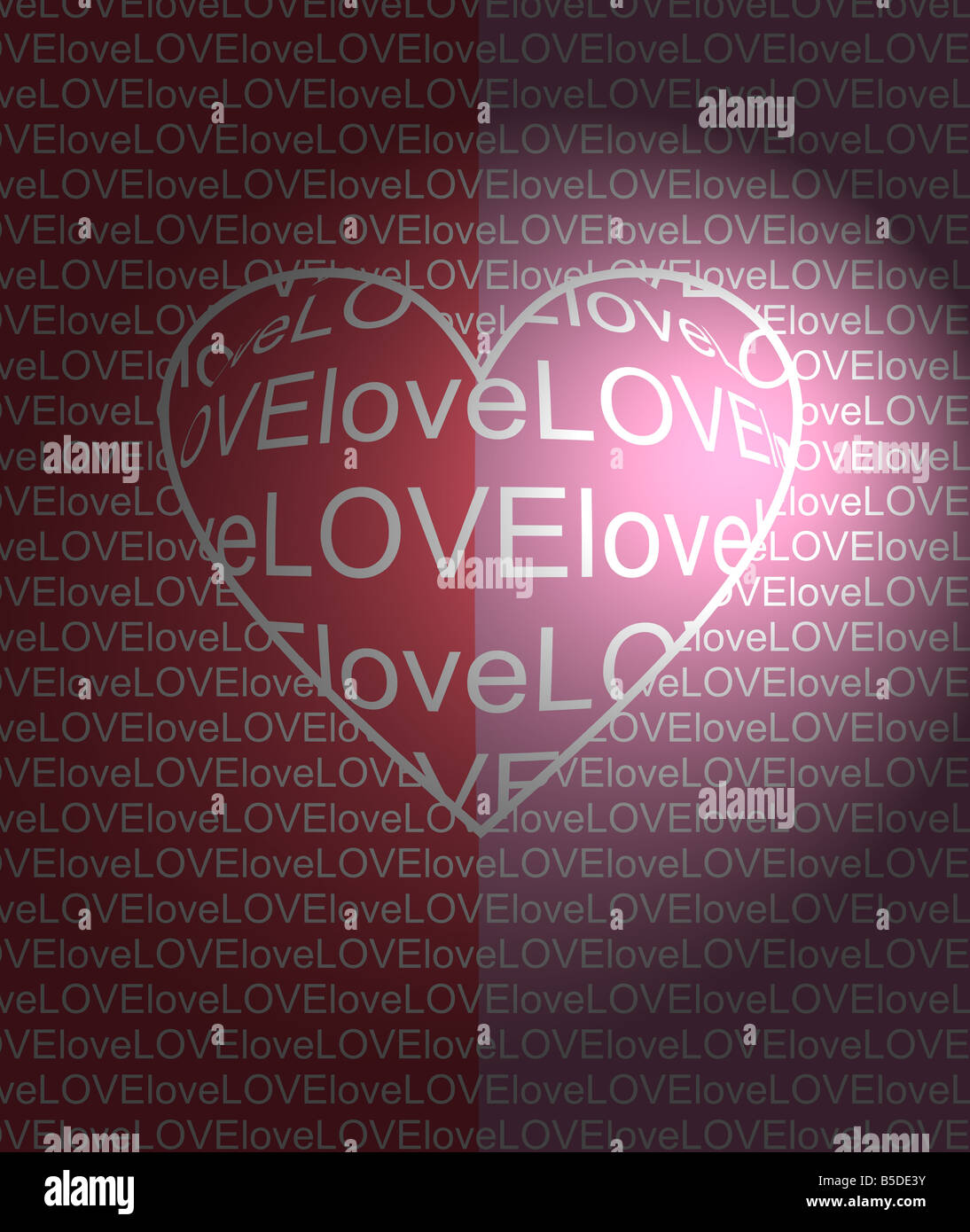 love illustration concept Stock Photo - Alamy