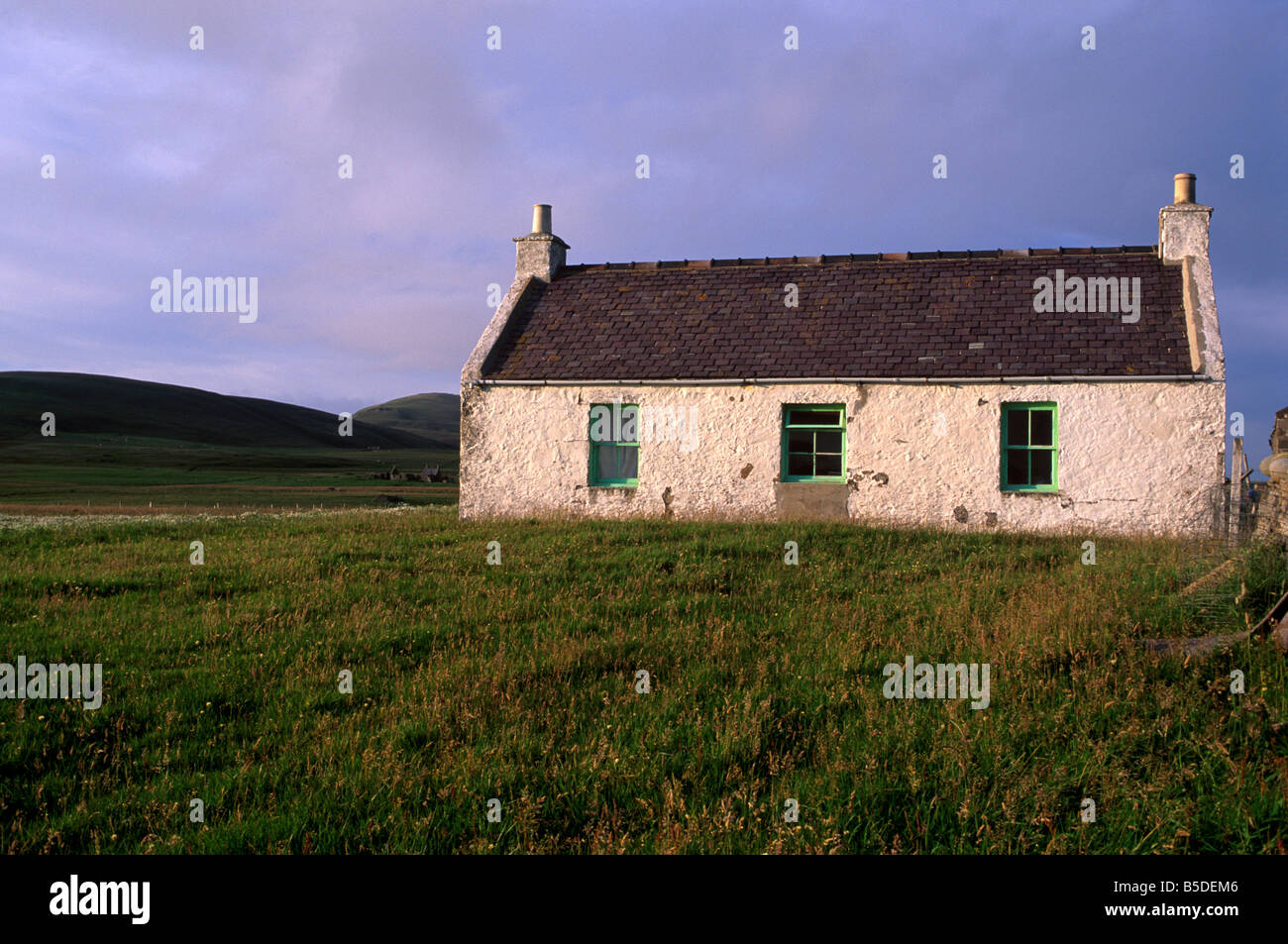 House, Fair Isle, Shetland Islands, Scotland, Europe Stock Photo