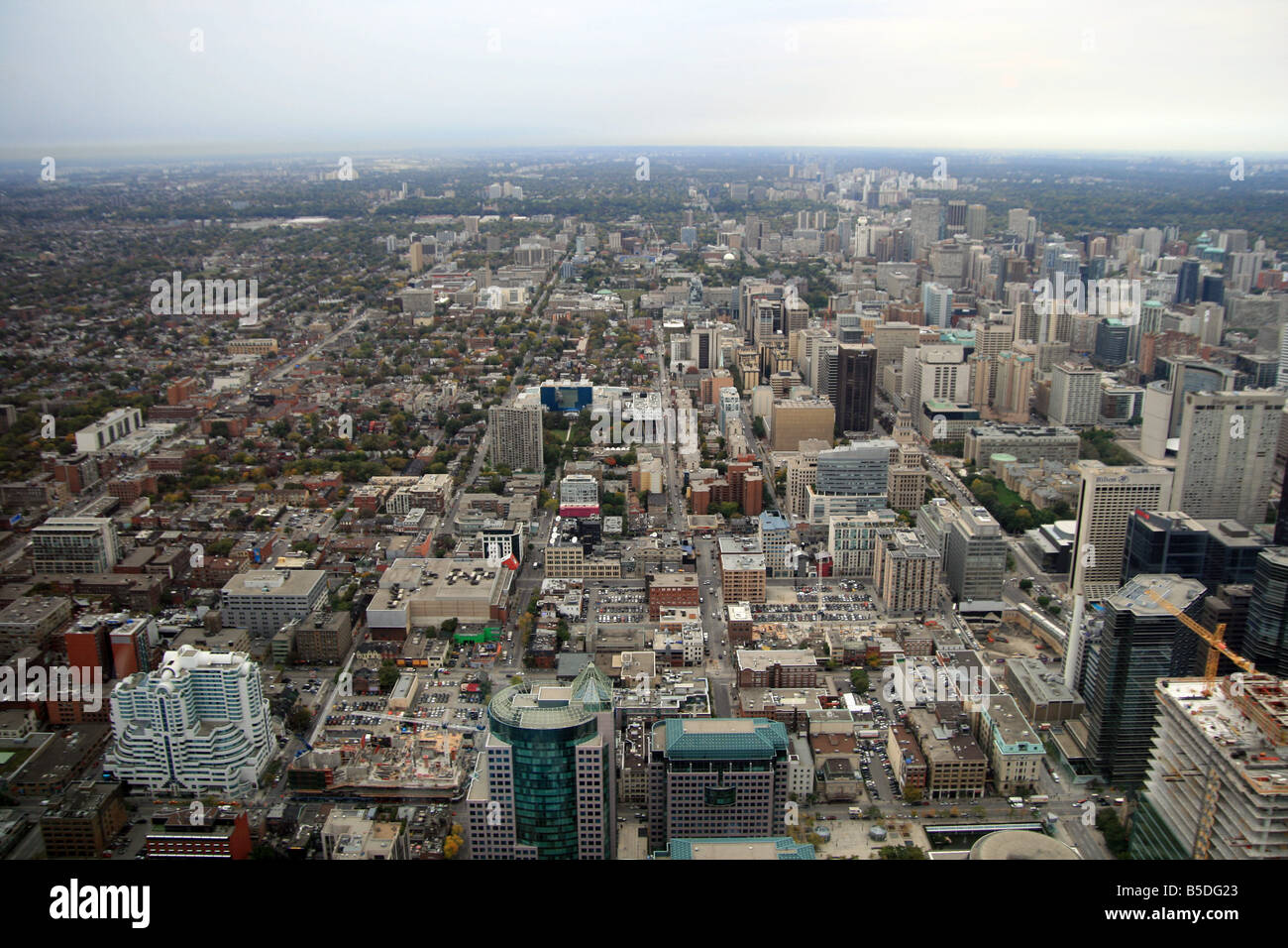 View from the CN Tower, Toronto, Ontario, Canada Stock Photo