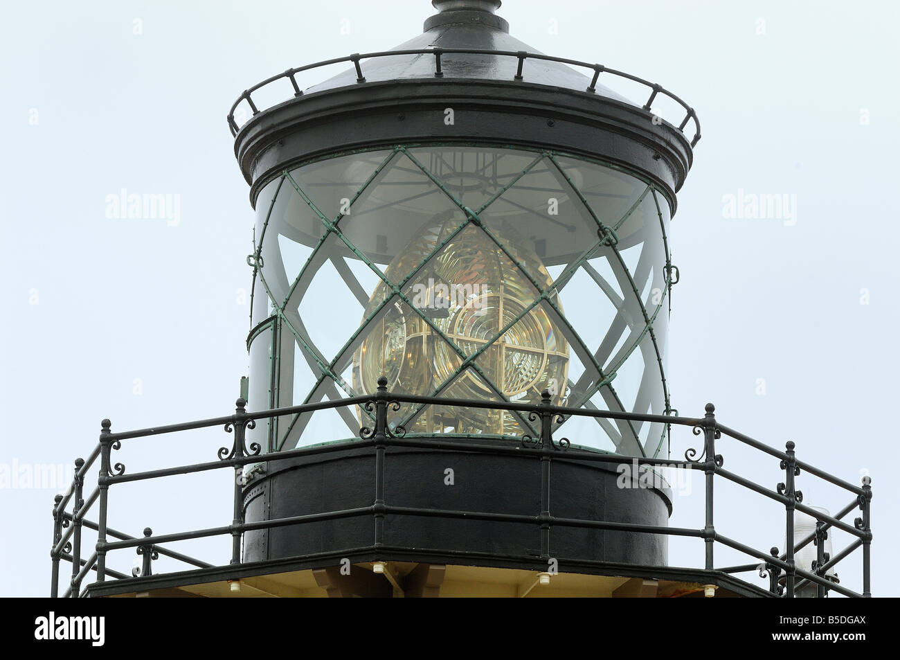 Große Fresnel-Linse der Leuchtturm Leuchtfeuer Stockfotografie - Alamy