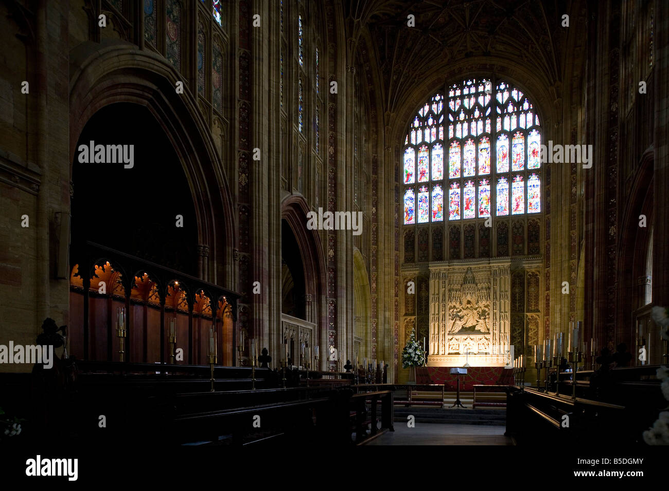 Sherborne Abbey Church Interior Dorset Great Britain United Kingdom