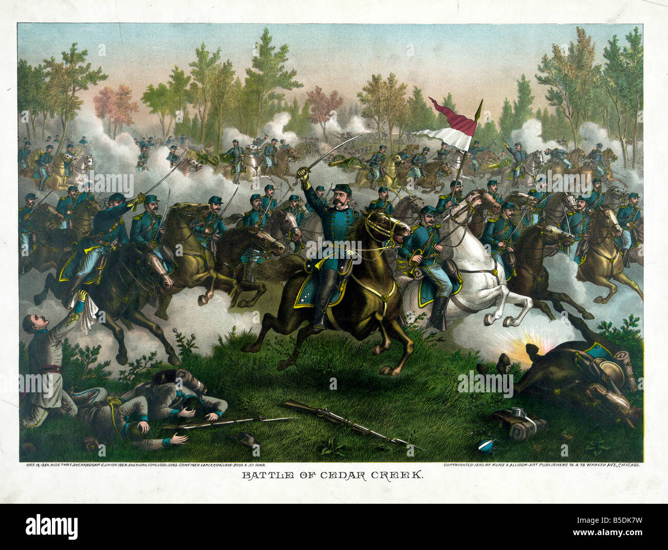 Battle of Cedar Creek Stock Photo