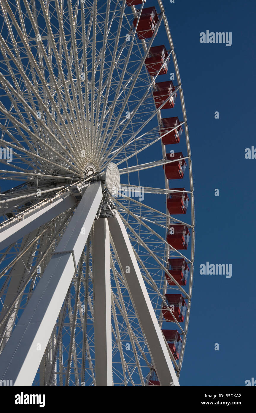 Ferris wheel at Navy Pier, Chicago, Illinois, USA, North America Stock Photo