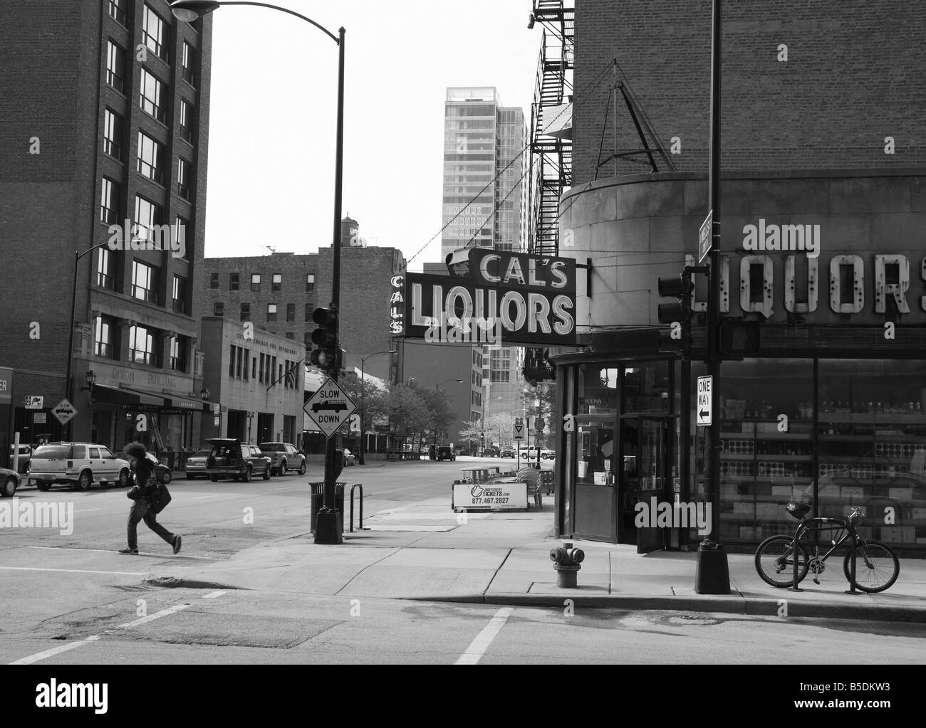 Liquor store, The Loop, Chicago, Illinois, USA, North America Stock