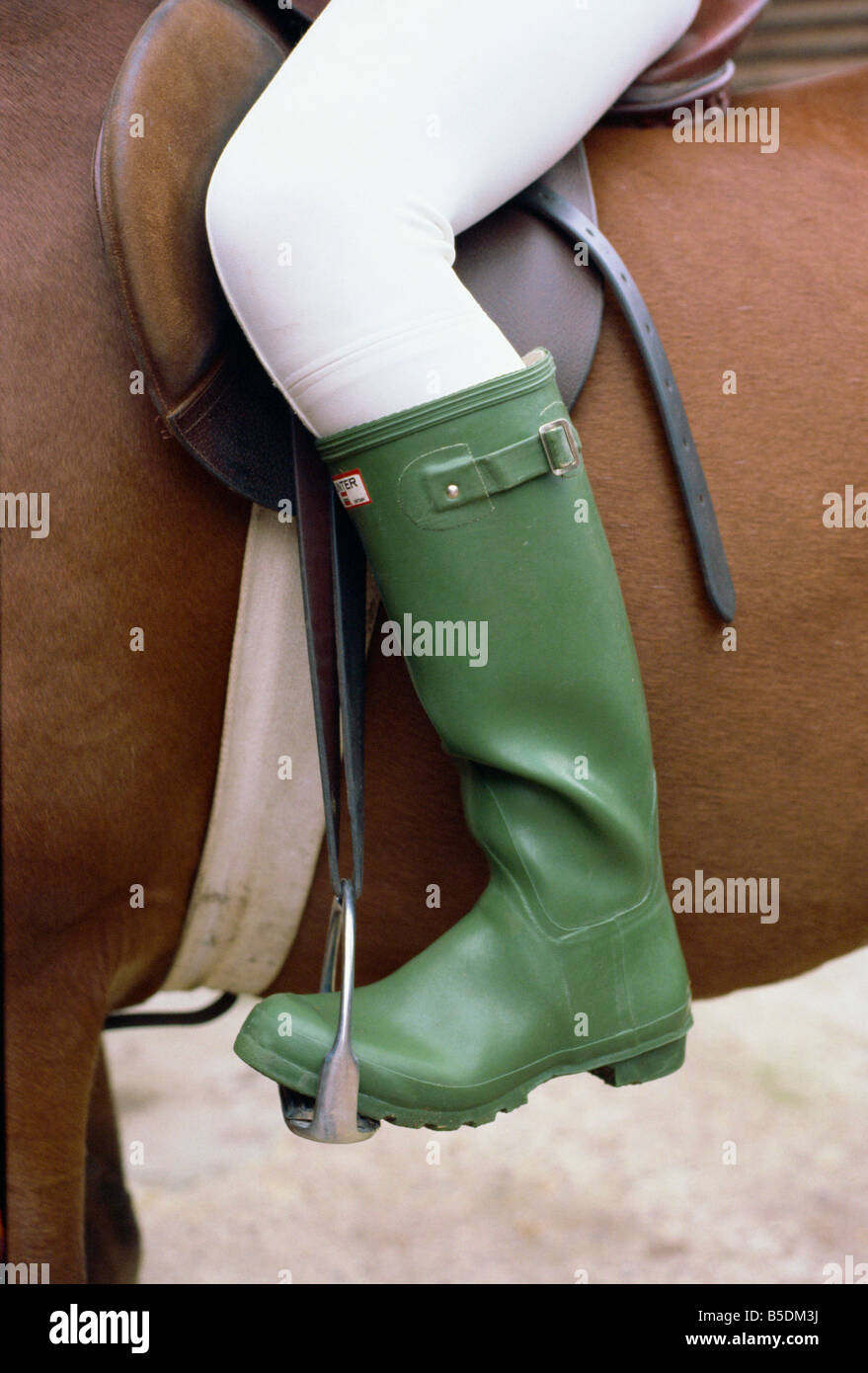 Rider s boot England United Kingdom Europe Stock Photo Alamy