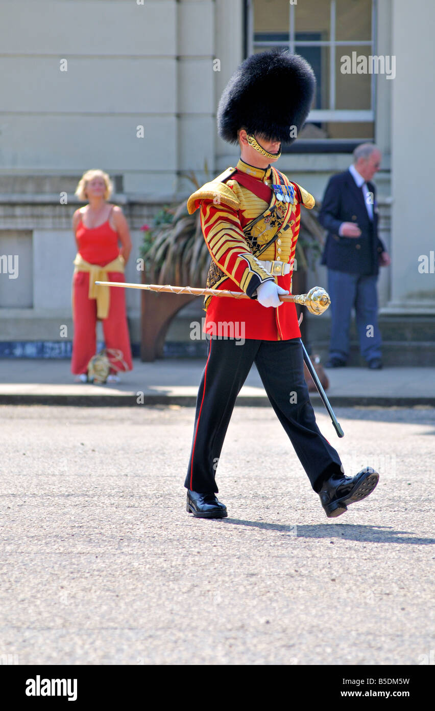 Irish Guard London United Kingdom Stock Photo