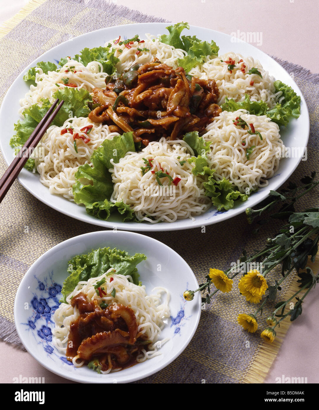 Korean Flour Food Stock Photo Alamy