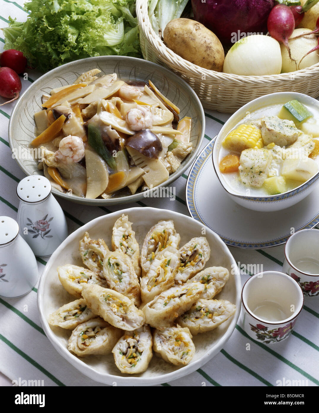 Korean Flour Food Stock Photo Alamy