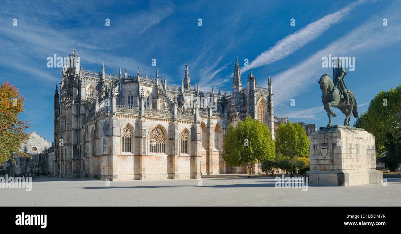 Portugal, Estremadura district, Costa da prata, Batalha, Monastery of Santa Maria da Vitoria Stock Photo