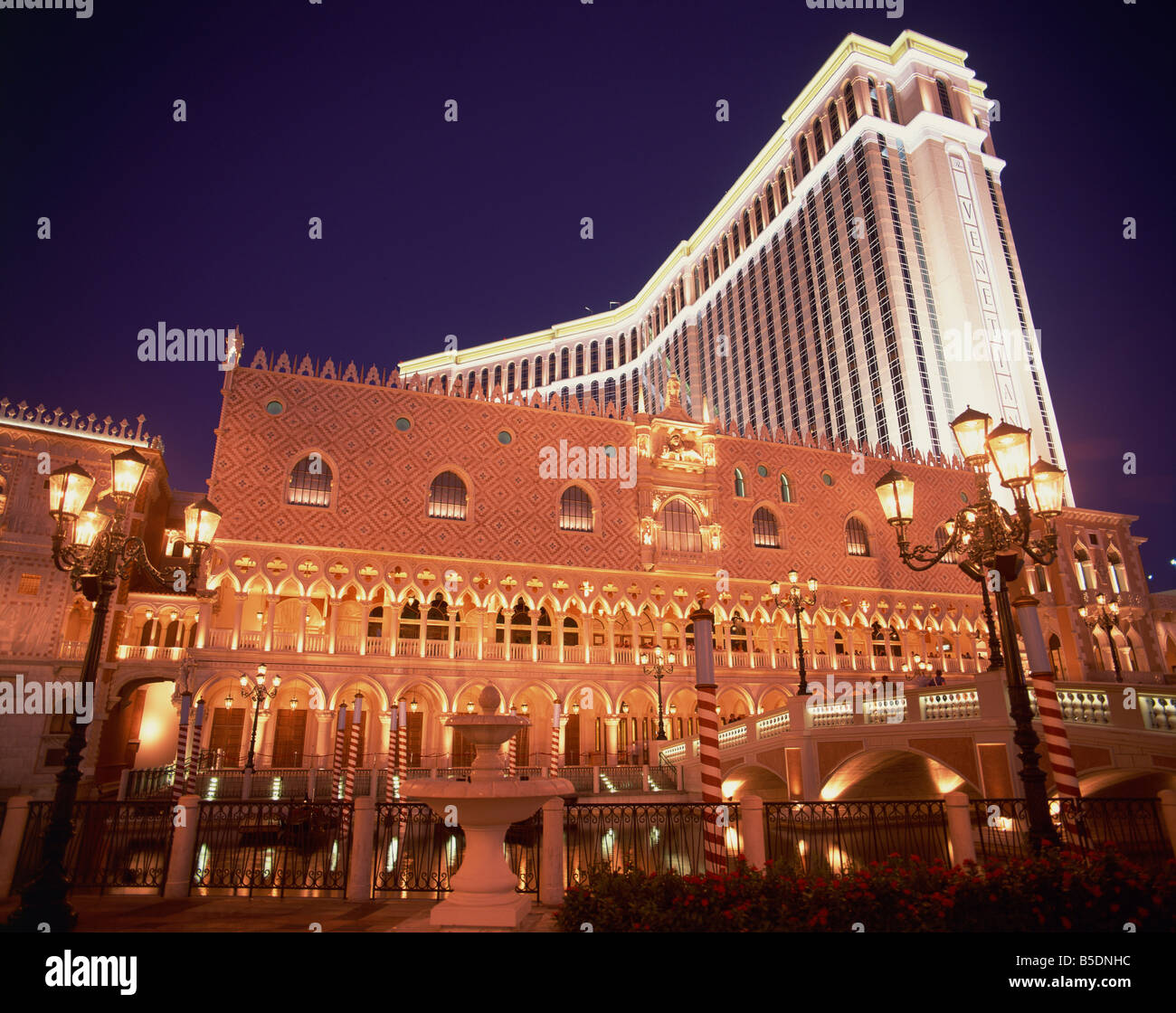 Venetian hotel and casino Las Vegas Nevada United States of America North America Stock Photo