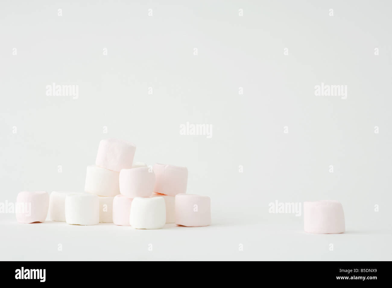 Heap of marshmallows Stock Photo