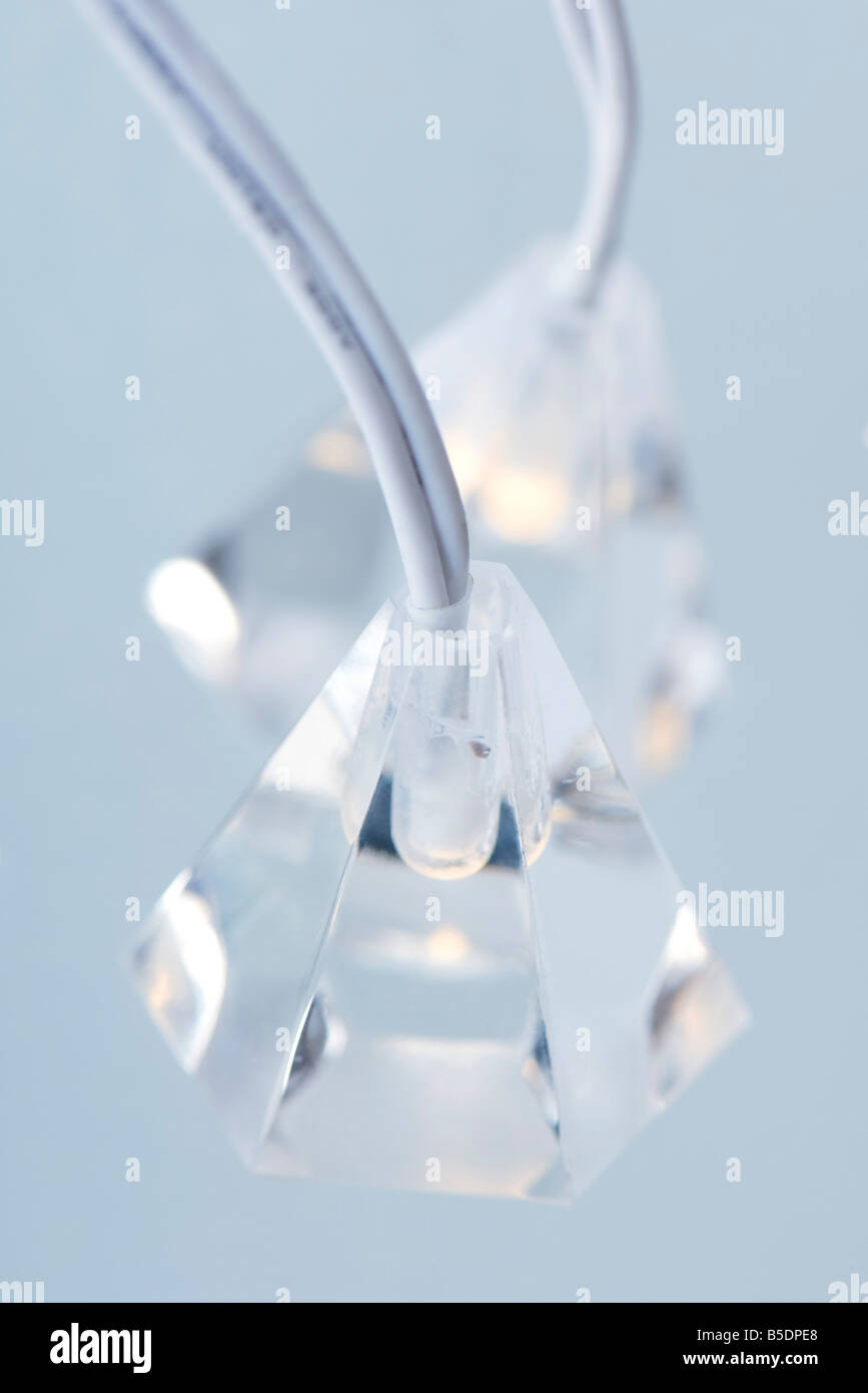 White Christmas tree lights, detail Stock Photo Alamy