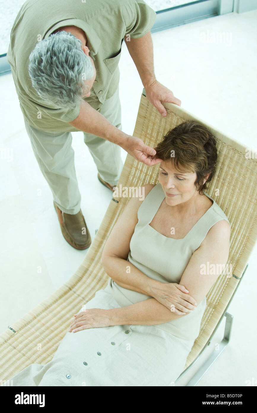 Two mature women bending over hires stock photography and images Alamy