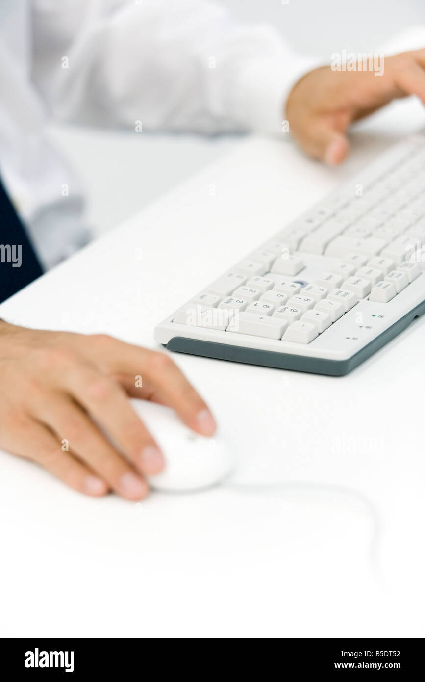 Someone Using A Keyboard Keyboard and mouse images hi-res stock photography and images - Alamy