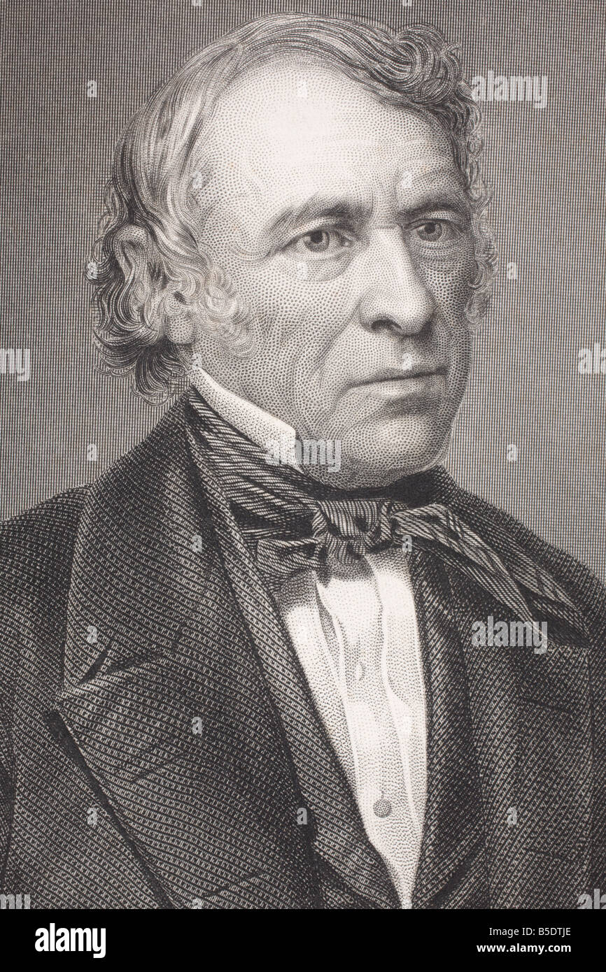 Zachary Taylor, 1784 - 1850. American military leader and 12th President of the United States of America. Stock Photo