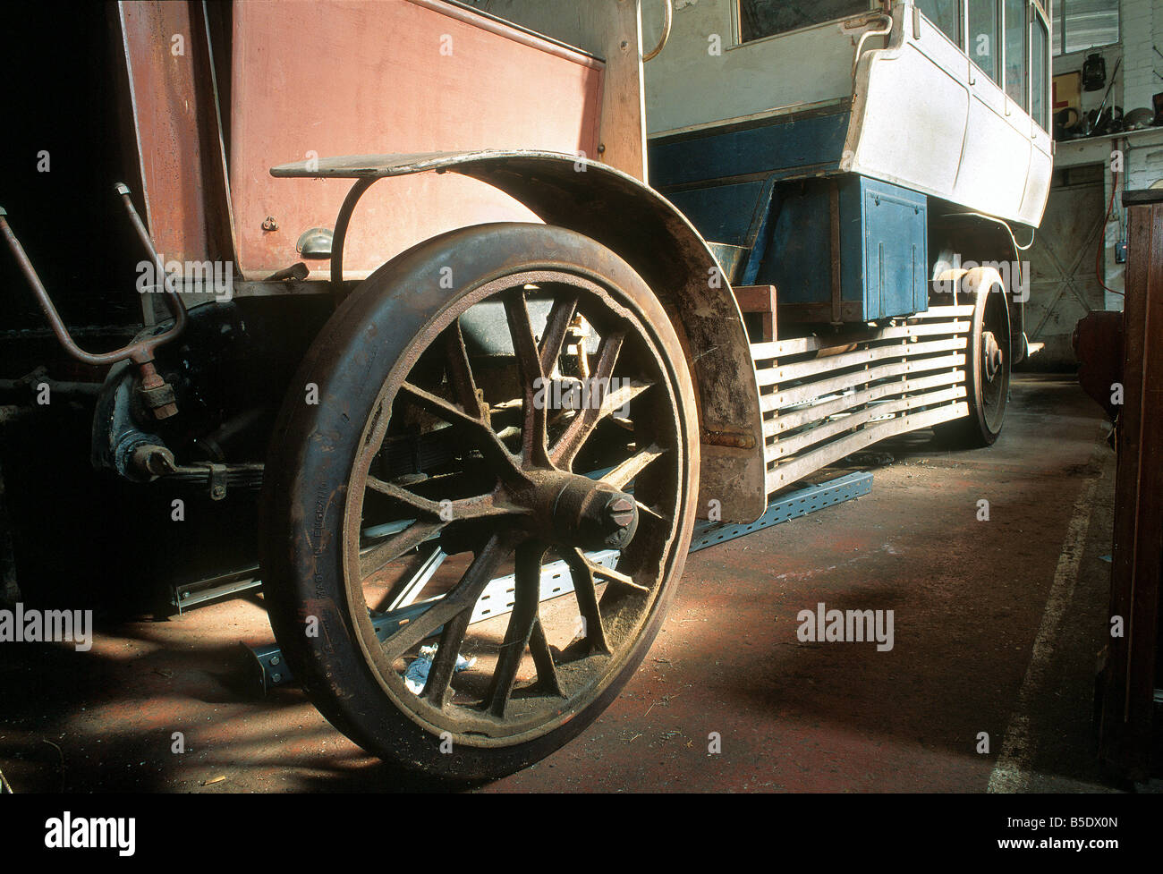 old vintage car in storage classic Stock Photo - Alamy