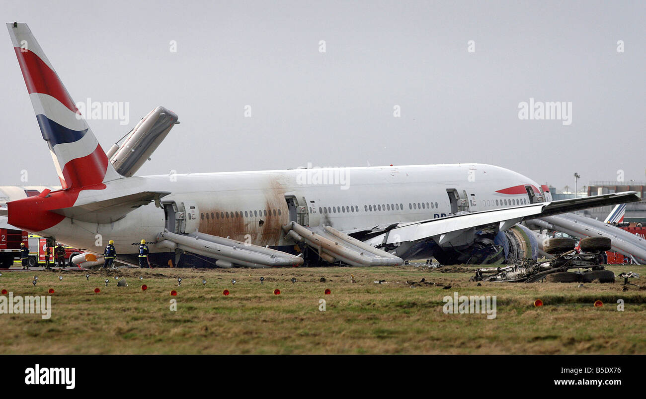 British Airways plane carrying more than 150 people crash landed at